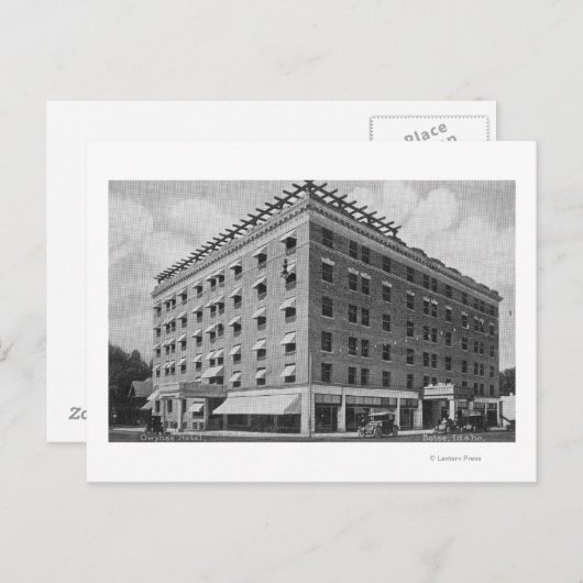 Buiten Uitzicht van het Owyhee HotelBoise, ID Briefkaart (Voorkant / Achterkant)