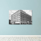 Buiten Uitzicht van het Owyhee HotelBoise, ID Canvas Afdruk (Insitu (Houten vloer))