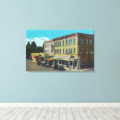 Buiten Uitzicht van het Palace HotelUkiah, CA Canvas Afdruk (Insitu (Houten vloer))
