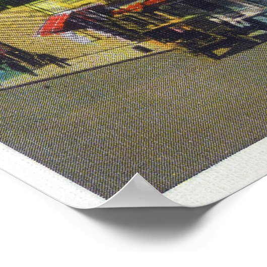 Buiten Uitzicht van het Palace HotelUkiah, CA Poster (Hoek)