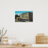Buiten Uitzicht van het Palace HotelUkiah, CA Poster (Keuken)