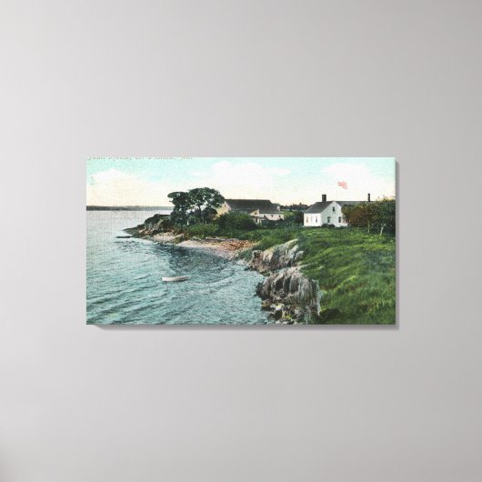 Buiten Uitzicht van het parelhuis Canvas Afdruk (Voorkant)