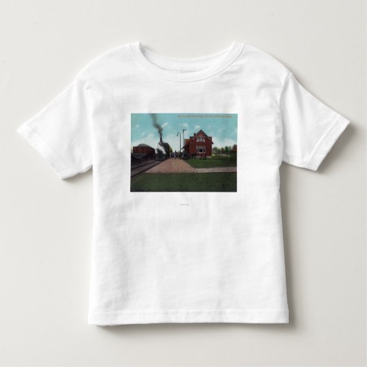 Buiten Uitzicht van het Passenger Station van Rock Kinder Shirts (Voorkant)