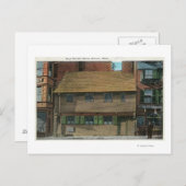 Buiten Uitzicht van het Paul Revere House # 3 Briefkaart (Voorkant / Achterkant)