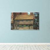 Buiten Uitzicht van het Paul Revere House # 3 Canvas Afdruk (Insitu (Houten vloer))
