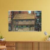 Buiten Uitzicht van het Paul Revere House # 3 Canvas Afdruk (Insitu (Woonkamer))