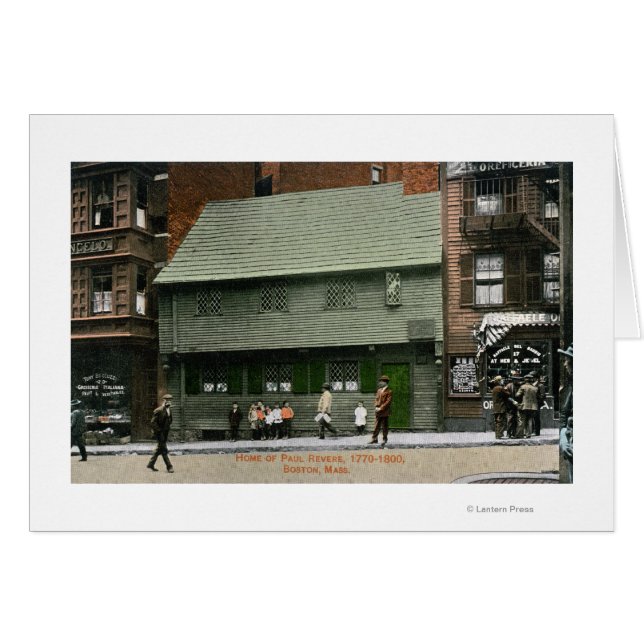 Buiten Uitzicht van het Paul Revere House # 4 (Voorkant Horizontaal)