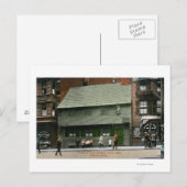 Buiten Uitzicht van het Paul Revere House # 4 Briefkaart (Voorkant / Achterkant)
