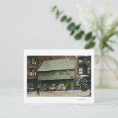 Buiten Uitzicht van het Paul Revere House # 4 Briefkaart (Staand voorkant)