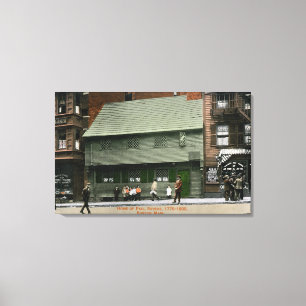 Buiten Uitzicht van het Paul Revere House # 4 Canvas Afdruk