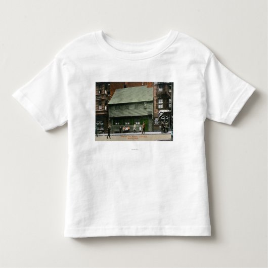Buiten Uitzicht van het Paul Revere House # 4 Kinder Shirts (Voorkant)