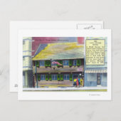 Buiten Uitzicht van het Paul Revere House Briefkaart (Voorkant / Achterkant)