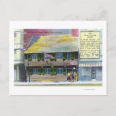 Buiten Uitzicht van het Paul Revere House Briefkaart (Voorkant)