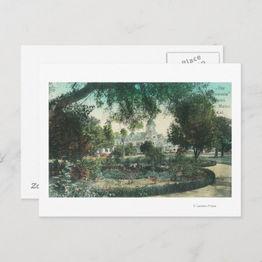 Buiten Uitzicht van het Peninsula Hotel Briefkaart (Voorkant / Achterkant)