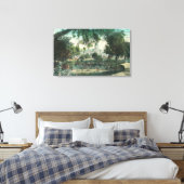 Buiten Uitzicht van het Peninsula Hotel Canvas Afdruk (Insitu (Slaapkamer))