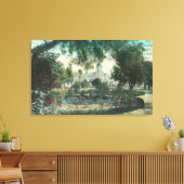 Buiten Uitzicht van het Peninsula Hotel Canvas Afdruk (Insitu (Woonkamer))