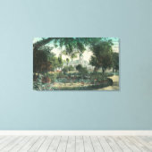 Buiten Uitzicht van het Peninsula Hotel Canvas Afdruk (Insitu (Houten vloer))
