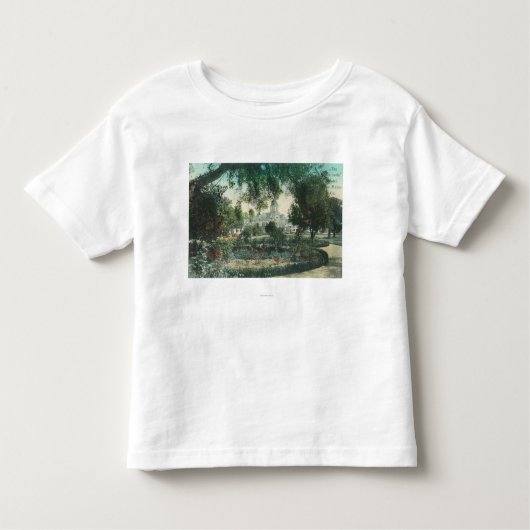 Buiten Uitzicht van het Peninsula Hotel Kinder Shirts (Voorkant)