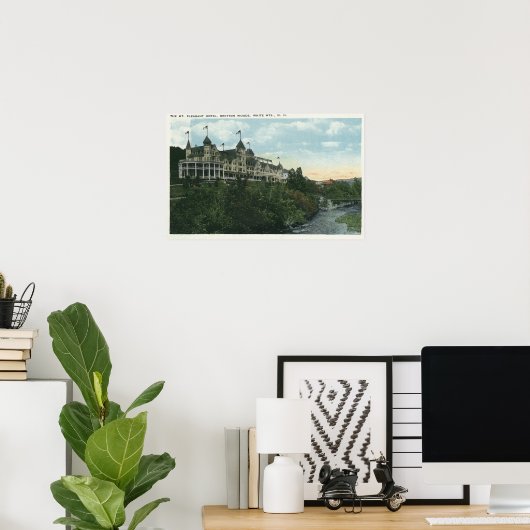 Buiten Uitzicht van het Pleasant Hotel # 2 Poster (Thuiskantoor)