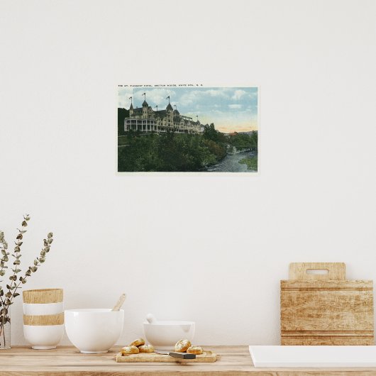 Buiten Uitzicht van het Pleasant Hotel # 2 Poster (Keuken)