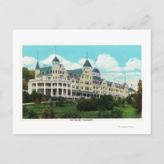 Buiten Uitzicht van het Pleasant Hotel Briefkaart (Voorkant)