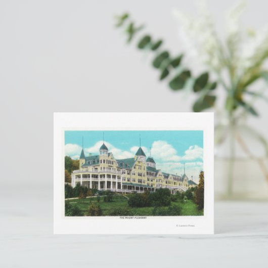Buiten Uitzicht van het Pleasant Hotel Briefkaart (Staand voorkant)