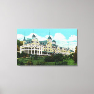 Buiten Uitzicht van het Pleasant Hotel Canvas Afdruk
