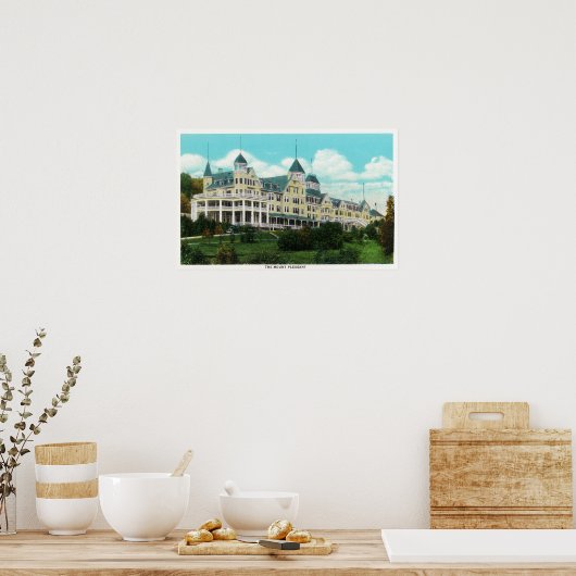 Buiten Uitzicht van het Pleasant Hotel Poster (Keuken)