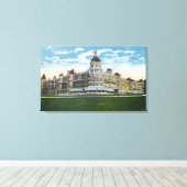 Buiten Uitzicht van het Poolse Lenthuis 2 Canvas Afdruk (Insitu (Houten vloer))