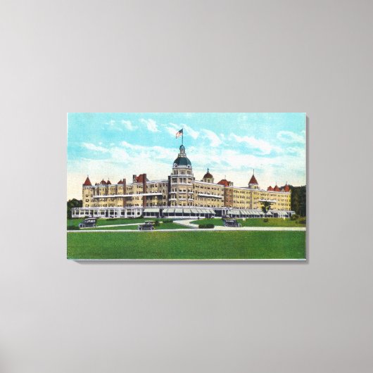 Buiten Uitzicht van het Poolse Lenthuis Canvas Afdruk (Voorkant)