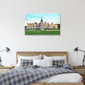 Buiten Uitzicht van het Poolse Lenthuis Canvas Afdruk (Insitu (Slaapkamer))