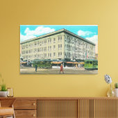 Buiten Uitzicht van het Porter-gebouw Canvas Afdruk (Insitu (Woonkamer))