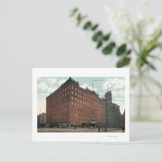 Buiten Uitzicht van het Powers Hotel Briefkaart (Staand voorkant)
