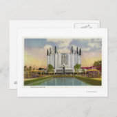 Buiten Uitzicht van het reisgebouw Briefkaart (Voorkant / Achterkant)