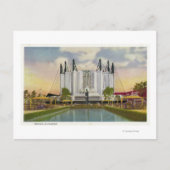 Buiten Uitzicht van het reisgebouw Briefkaart (Voorkant)