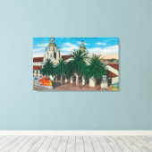 Buiten Uitzicht van het Santa Fe-station Canvas Afdruk (Insitu (Houten vloer))