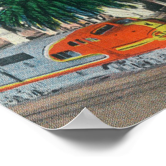 Buiten Uitzicht van het Santa Fe-station Poster (Hoek)