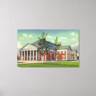 Buiten Uitzicht van het Saratoga-bioscoop Canvas Afdruk