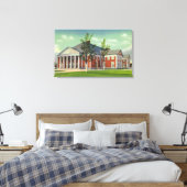 Buiten Uitzicht van het Saratoga-bioscoop Canvas Afdruk (Insitu (Slaapkamer))