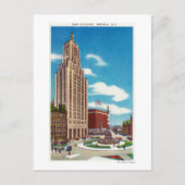 Buiten Uitzicht van het spoorweggebouw Briefkaart (Voorkant)