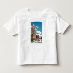 Buiten Uitzicht van het spoorweggebouw Kinder Shirts