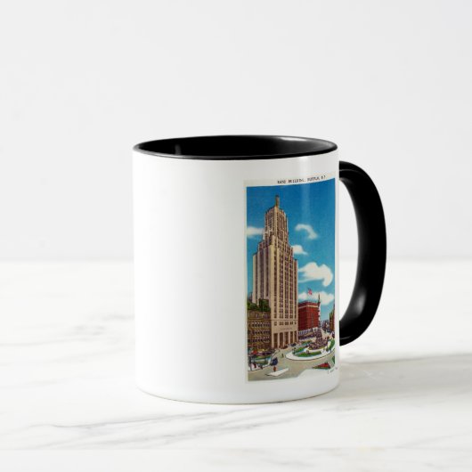 Buiten Uitzicht van het spoorweggebouw Mok (Voorkant rechts)