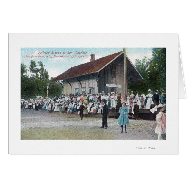 Buiten Uitzicht van het spoorwegstation op de vier (Voorkant Horizontaal)