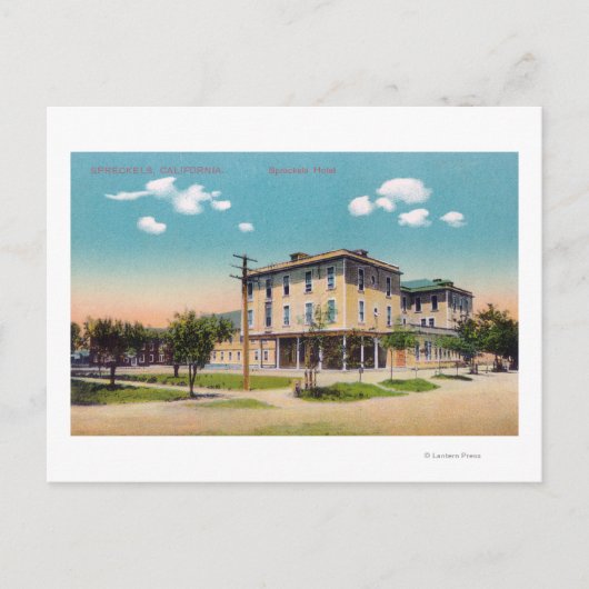 Buiten Uitzicht van het Spreckels Hotel Briefkaart (Voorkant)