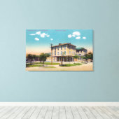 Buiten Uitzicht van het Spreckels Hotel Canvas Afdruk (Insitu (Houten vloer))
