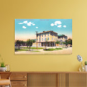 Buiten Uitzicht van het Spreckels Hotel Canvas Afdruk (Insitu (Woonkamer))