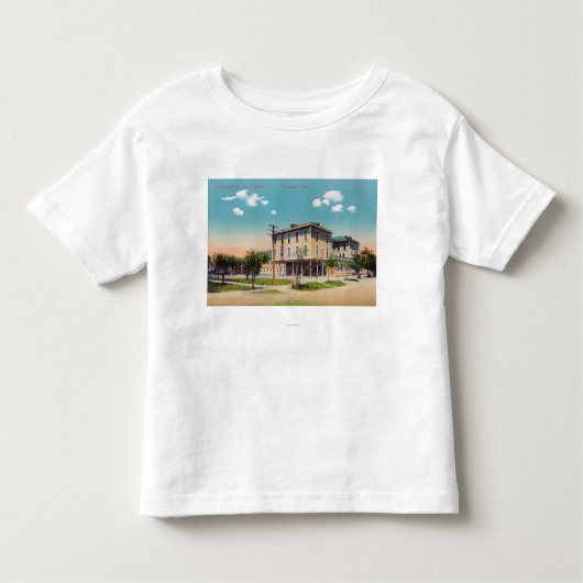 Buiten Uitzicht van het Spreckels Hotel Kinder Shirts (Voorkant)