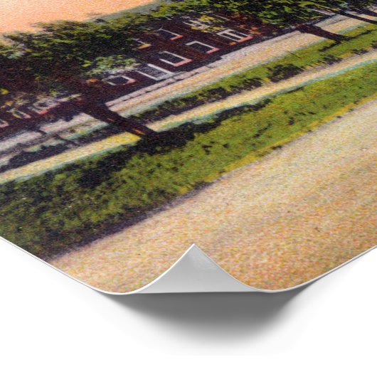 Buiten Uitzicht van het Spreckels Hotel Poster (Hoek)