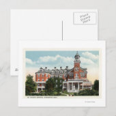 Buiten Uitzicht van het St. Vincent-ziekenhuis Briefkaart (Voorkant / Achterkant)