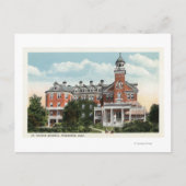 Buiten Uitzicht van het St. Vincent-ziekenhuis Briefkaart (Voorkant)